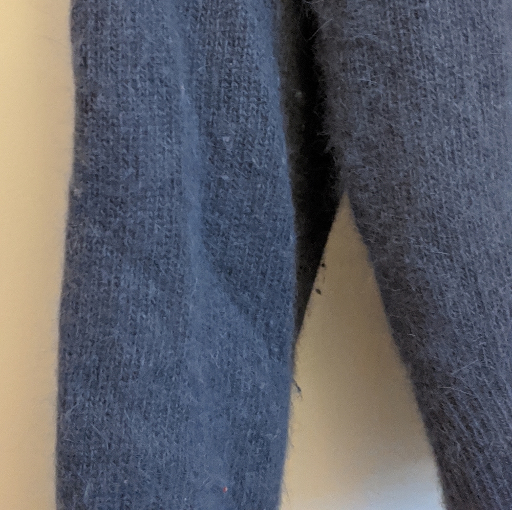 Vintage Sportscraft Lambs Wool Angora Gray Cardigan Sweater 16 - Picture 14 of 14